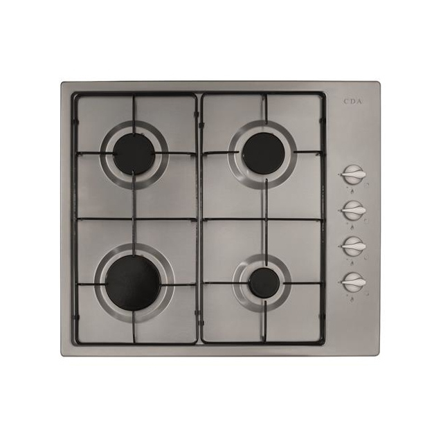 CDA HG6151SS 58cm 4 Burner Stainless Steel Gas Hob