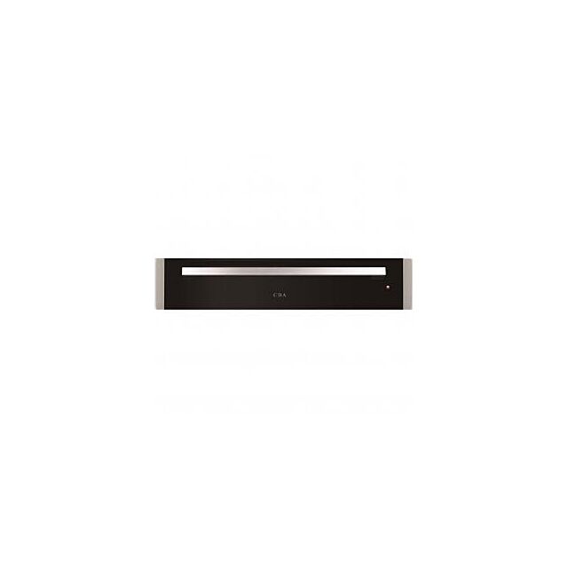 Cda VW153BL Push-push warming drawer, vari temp, 6 place settings, black