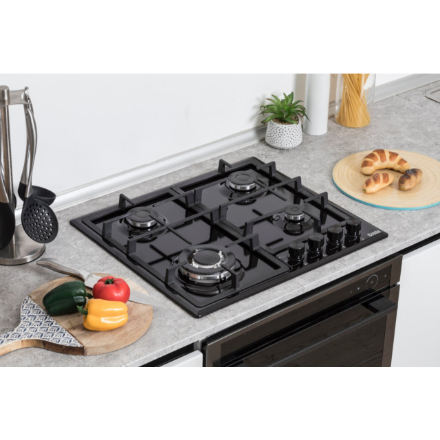Creda C60GFCWBL 59cm Gas Hob - Black