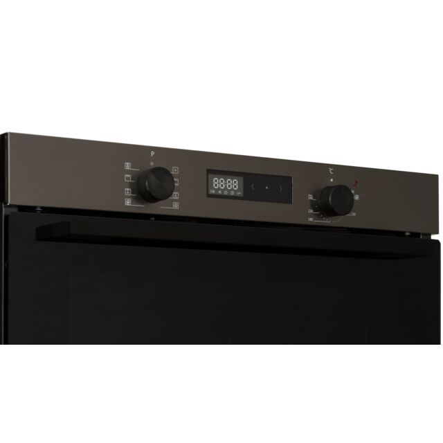 Creda C80BISMFBX 59.5cm Built In Electric Single Oven - Black Inox