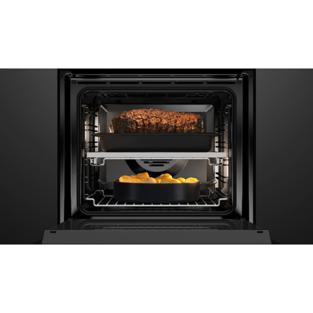 Fisher & Paykel Built-In Electric Single Oven, Black/Steel