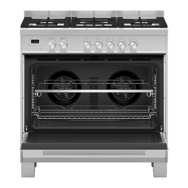 Fisher & Paykel 90cm Dual Fuel Cooker with 5 Burners