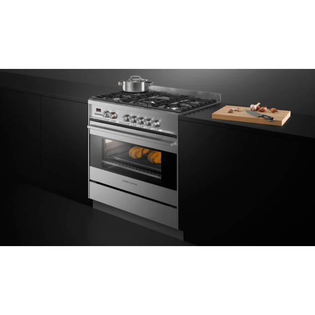 Fisher & Paykel 90cm Dual Fuel Cooker with 5 Burners