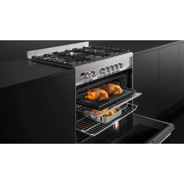 Fisher & Paykel 90cm Dual Fuel Cooker with 5 Burners
