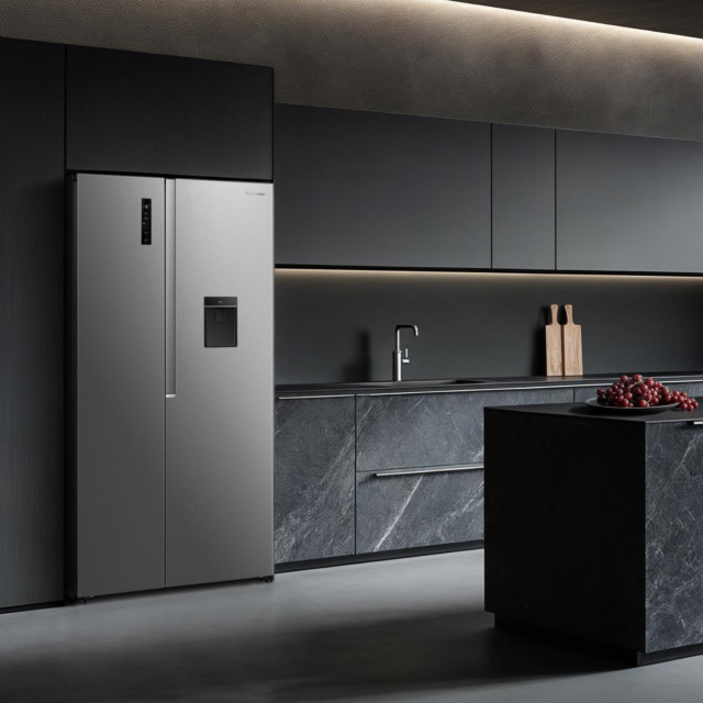 Fridgemaster MS91558DES 541L 60/40 Silver Fridge Freezer