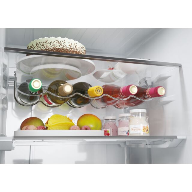 Haier HTW5618EWMP 59.5cm 3D Fridge Freezer - Dark Inox