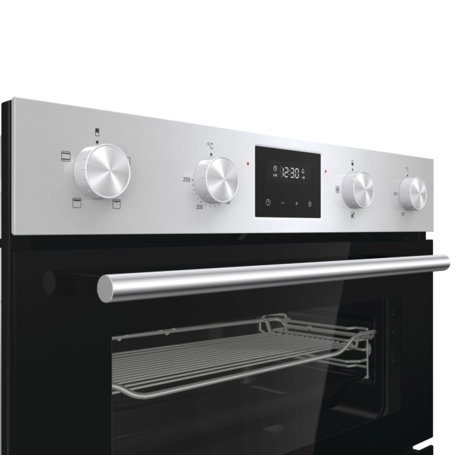 Hisense BID75211XUK 59.4cm Built Under Electric Double Oven - Stainless Steel