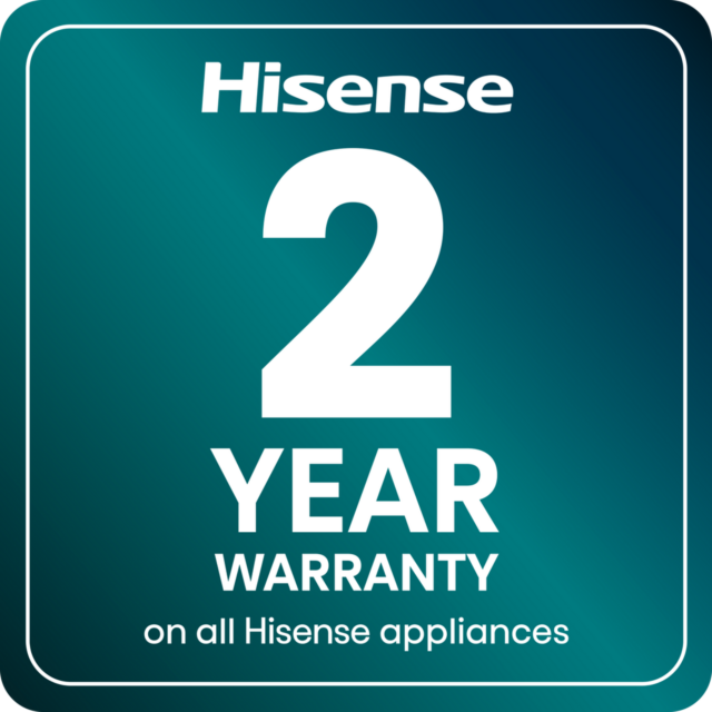 Hisense WF3S1043BB3 10.5kg 1400 Spin Steam Wash Black
