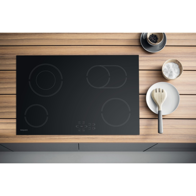 Hotpoint HR724BH 77cm Ceramic Hob - Black