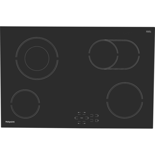Hotpoint HR724BH 77cm Ceramic Hob - Black