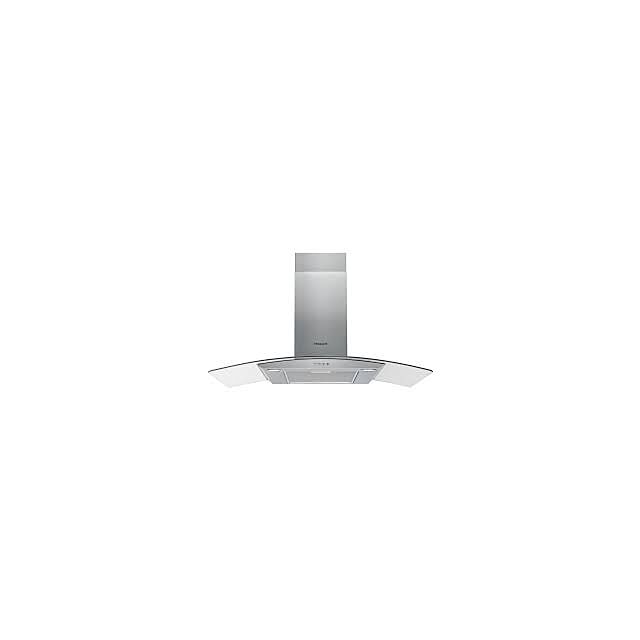 Hotpoint PHGC9.4FLMX 90Cm Curved Glass Hood 4 Speed Soft Button Controls Led Lights Max Extraction 4