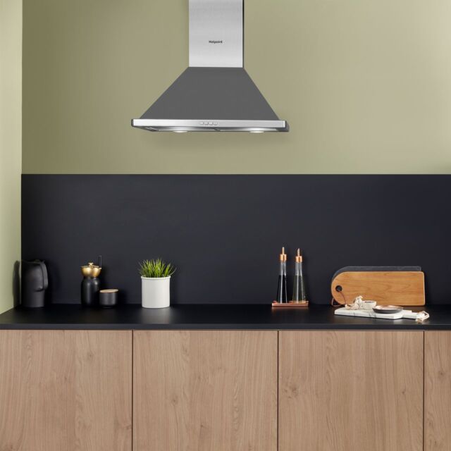 Hotpoint PHPC6.5FLMX Chimney Hood, 61cm
