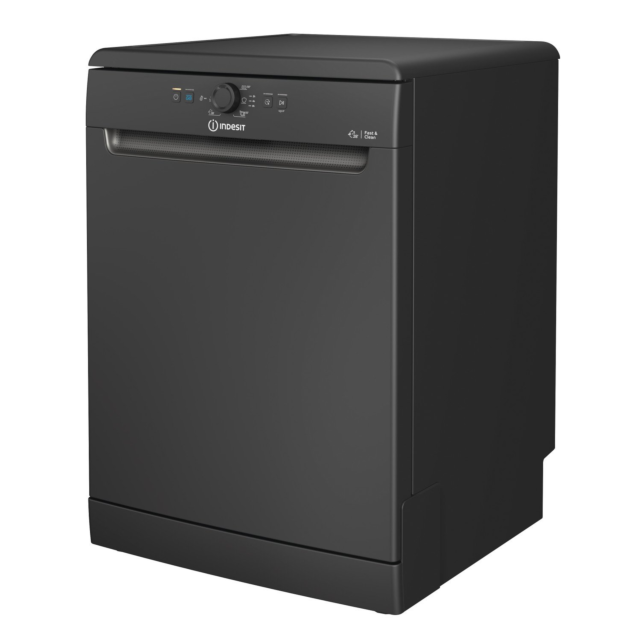 Indesit D2F HK26 B UK D2FHK26BUK 60cm Dishwasher - Black - 14 Place Setting