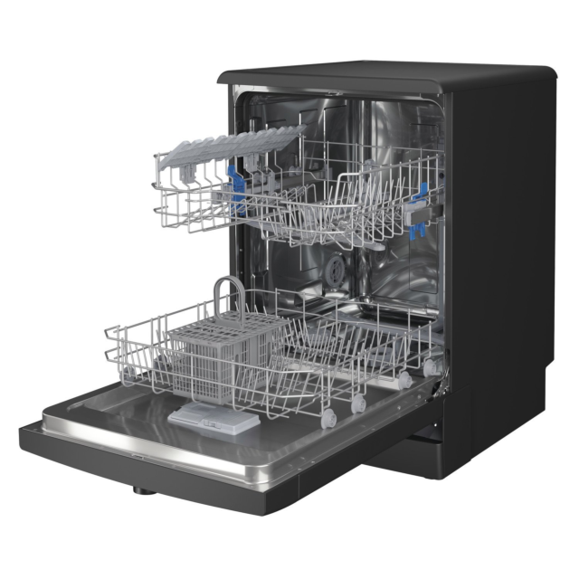 Indesit D2F HK26 B UK D2FHK26BUK 60cm Dishwasher - Black - 14 Place Setting