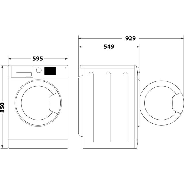 Indesit EWDE761483WUK 7kg/6kg 1400 Spin Washer Dryer - White
