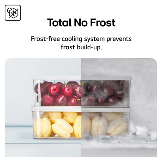 LG Frost Free Fridge Freezer - Essence Black Steel