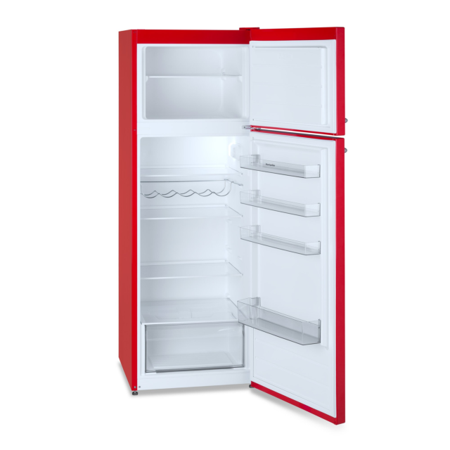 Montpellier MAB346R Retro MAB346R 60cm 80/20 Fridge Freezer - Red