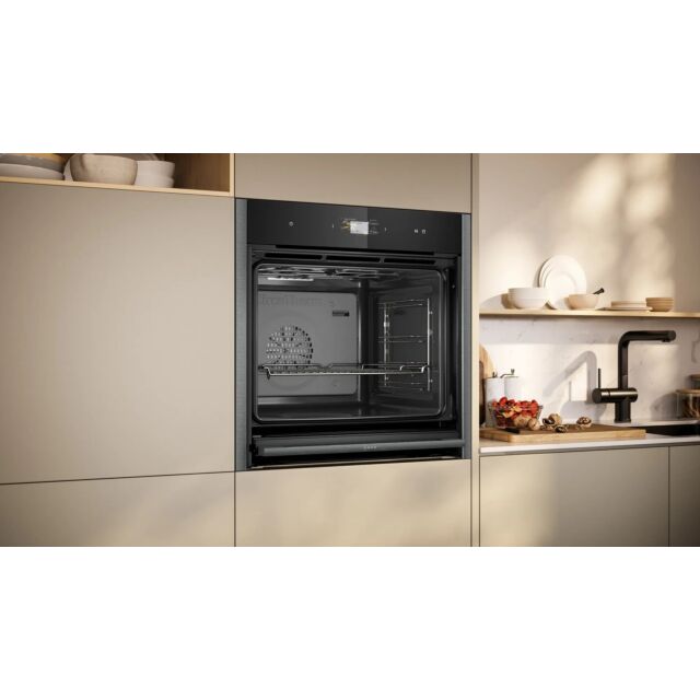 Neff B64FS31G0B 59.6cm Built In Combi Steam Oven - Graphite Grey