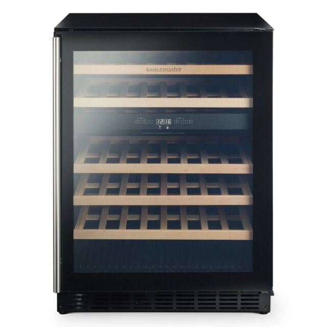 Rangemaster RDZ6046BL/ 126170 - 60CM DUAL ZONE WINE COOLER - BLACK