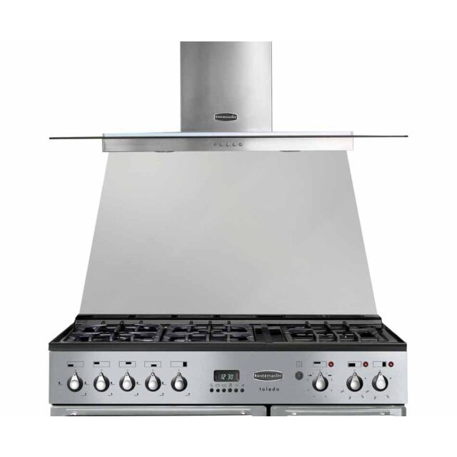 Rangemaster TOLSP90SS/ 75830 TOLEDO 90 STAINLESS STEEL SPLASHBACK