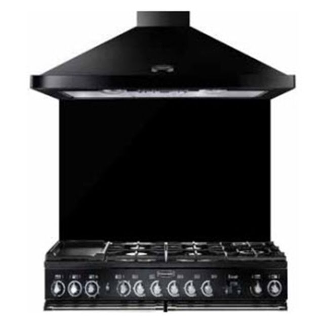Rangemaster UNBSP110BL Universal Black 110cm Splashback