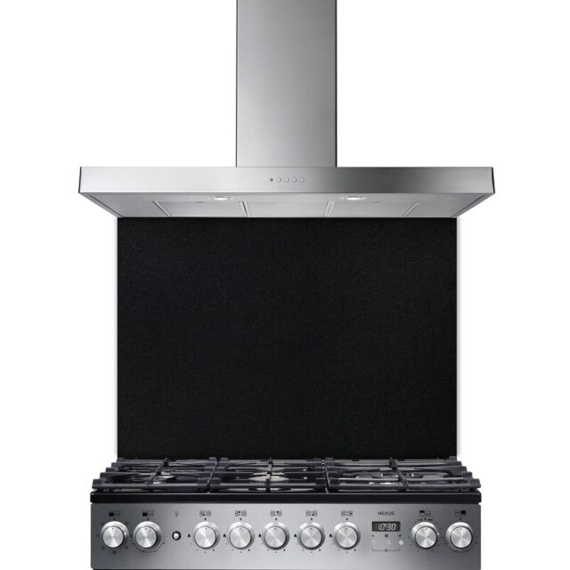 Rangemaster UNBSP90BL/ 65320 UNIVERSAL 90CM SPLASHBACK BLACK