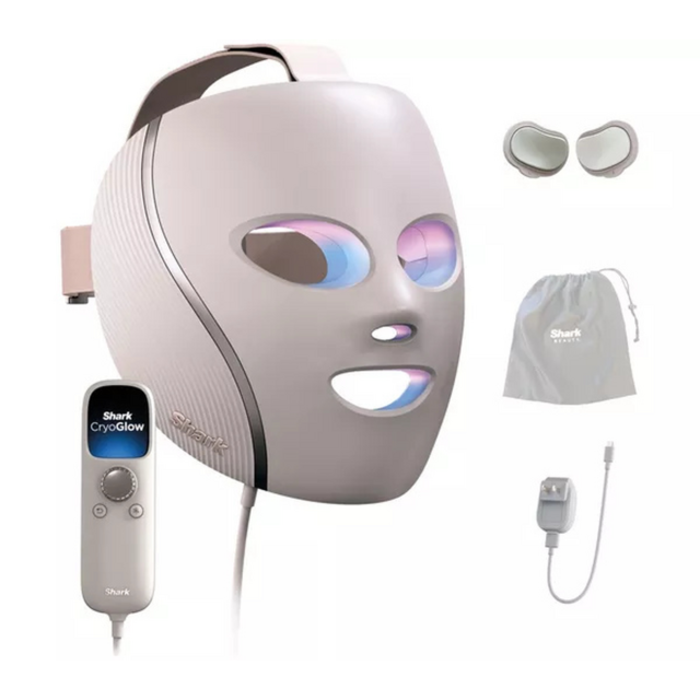 Shark FW312UKPK CryoGlow Under-Eye Cooling + LED Anti-Ageing & Blemish Repair Mask - Spa Pink | Skin Care | Health & Beauty | Home & Outdoor | Catalogue | Euronics Site