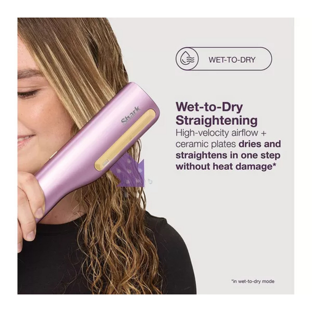 Shark HT401UKPU SilkiPro 2-in-1 Hair Straightener Dryer