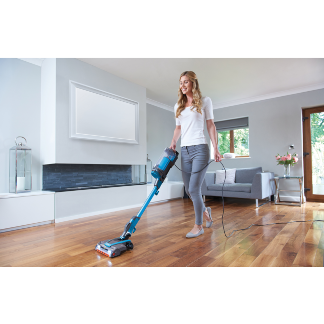Shark HZ4000UKT PowerDetect Corded Stick Vacuum Cleaner - Dark Teal