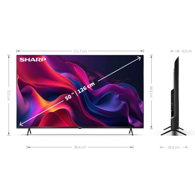 Sharp 4T-C50GK4245KB 50inch 4K UHD Frameless Smart TiVo TV