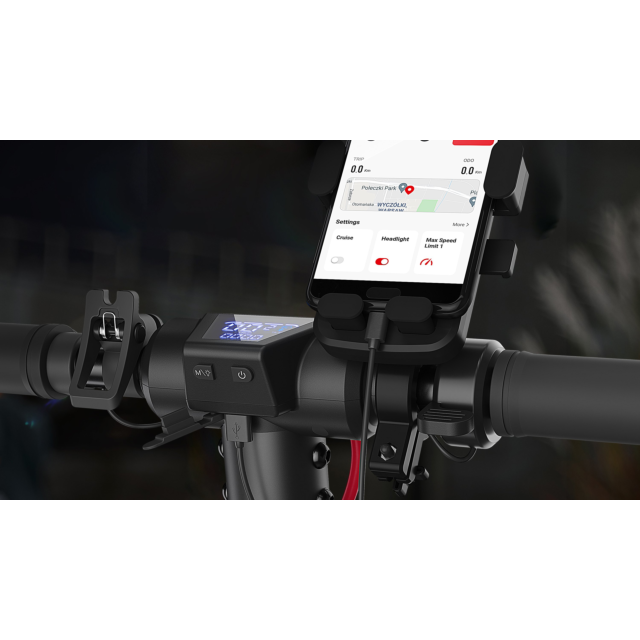 Sharp EM-PH1AEU-B Kick Scooter Mobile Phone Holder - Black