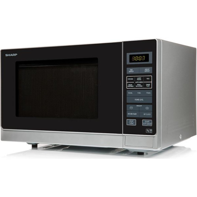 Sharp R372SLM 25 Litre Solo Microwave - Silver