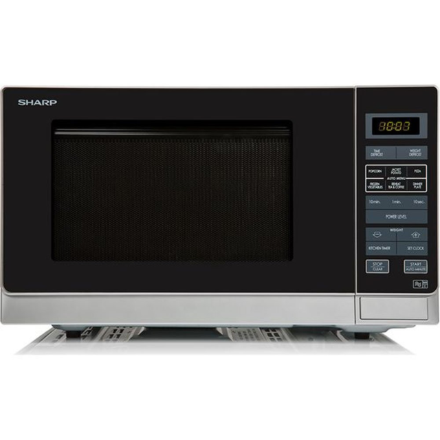 Sharp R372SLM 25 Litre Solo Microwave - Silver