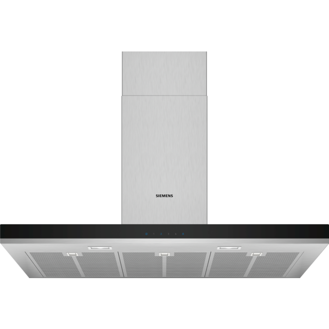 Siemens LC97BHM50B 90cm wide, box design, 3 speed plus intensive, touch control, LED lights. Optiona