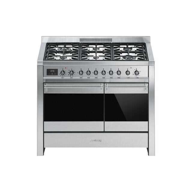Smeg A2-81 100cm Opera Dual Fuel Range Cooker Stainless Steel