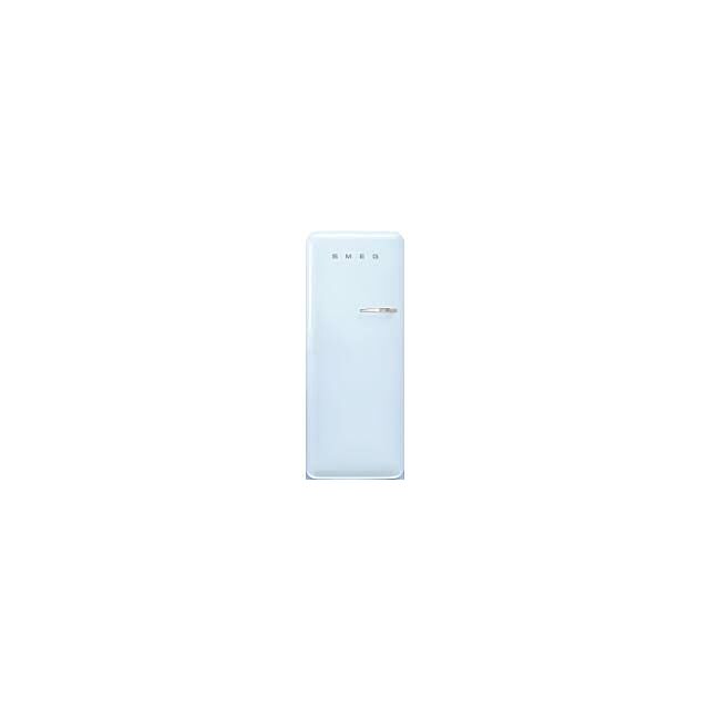 Smeg FAB28LPB5UK 60cm 50s Style Left Hand Hinge Fridge with Icebox Pastel Blue