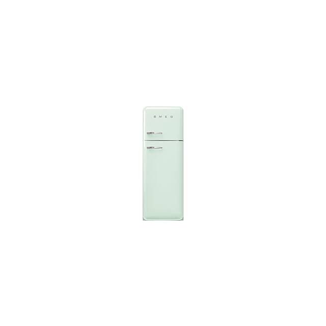 Smeg FAB30RPG5UK 60cm 50s Style Right Hand Hinge Freezer over Fridge Pastel