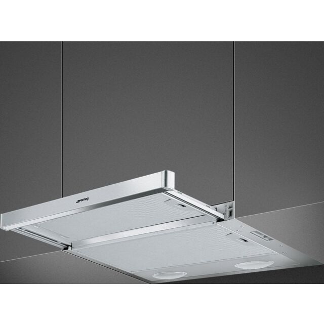 Smeg KSET61E2 60cm Telescopic Hood with Stainless Steel Effect Front Panel
