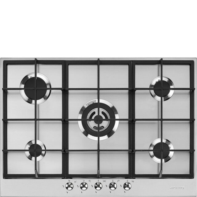 Smeg PX375 73cm Classic Gas Hob Stainless Steel