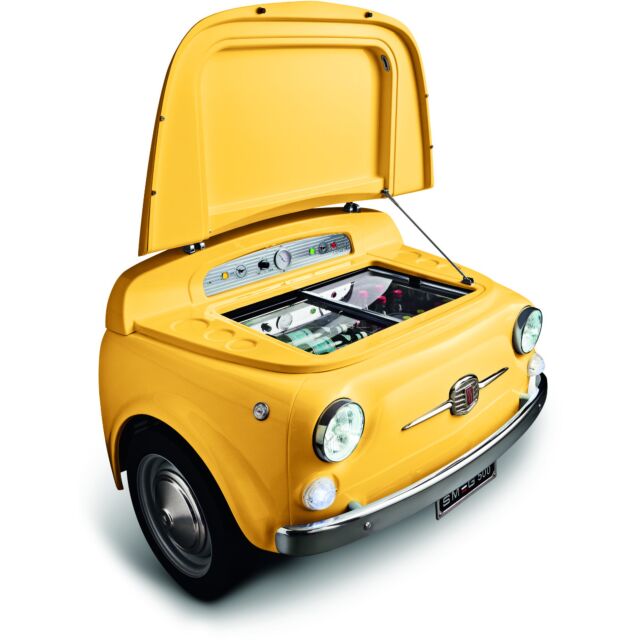 Smeg SMEG500G 50s Retro style FIAT 500 Refrigerator Yellow