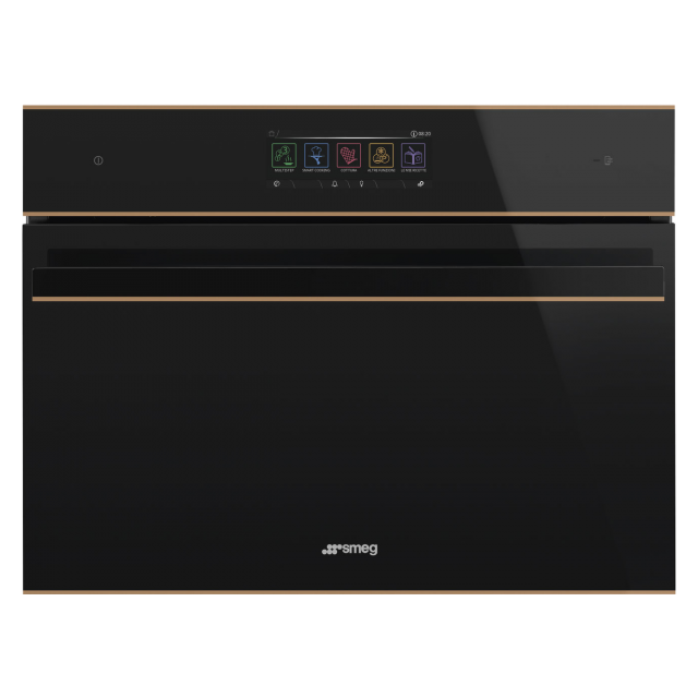 45Cm Compact Built-In Oven & Speedwave Microwave, Black