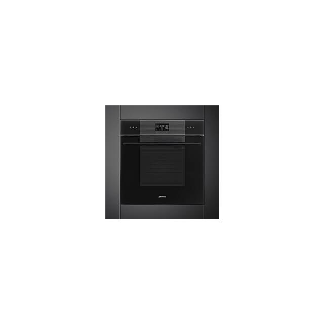 Smeg SO6102M2B3 60cm Linea Speedwave XL Combi Microwave Black Glass