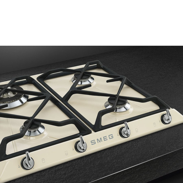 Smeg SR964PGH 60cm Gas Hob - Cream