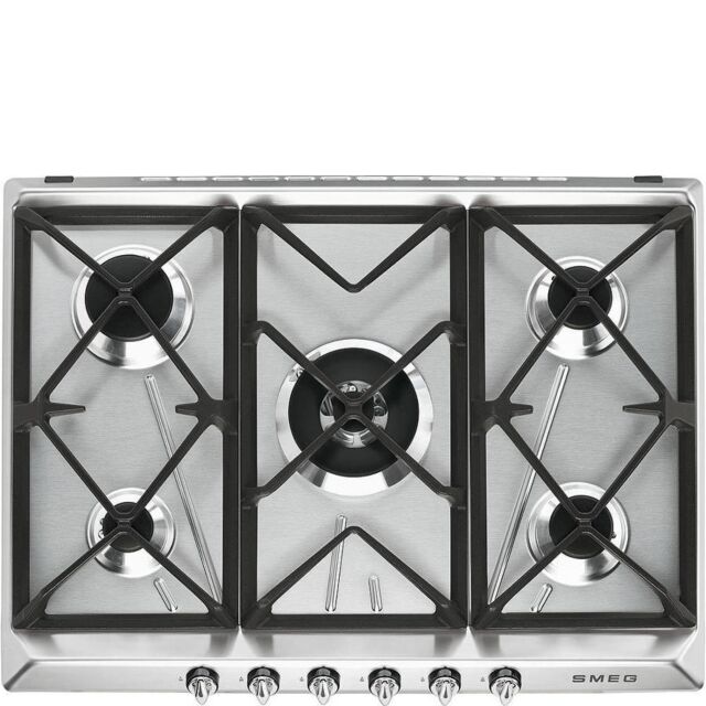 Smeg SR975XGH 69cm Victoria Gas Hob Stainless Steel
