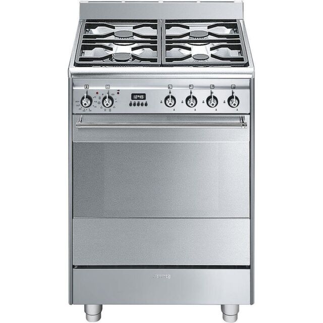 Smeg SUK61PX8 60cm Concert Dual Fuel Cooker Stainless Steel