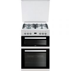 Beko EDG6L33W 60cm Gas Double Oven Cooker - White